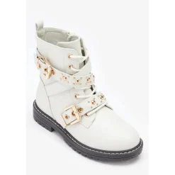 Be You Girls Stud Boot in Nude