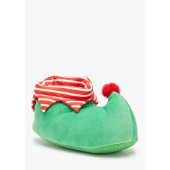 Be You Kids Christmas Elf Slippers in Green
