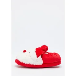 Be You Kids Christmas Santa Slippers in Red