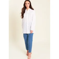 Be You Twstd Relaxed Fit Long Sleeve Shirt in White