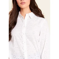 Be You Twstd Relaxed Fit Long Sleeve Shirt in White