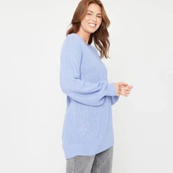 Be You V-Neck Slouch Sweater in Pink