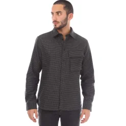 Belstaff Cotton Houndstooth Scale Shirt in Black