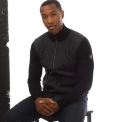 Belstaff Kelbrook Zip Cardigan in Black