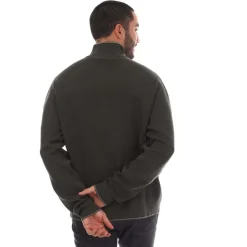 Belstaff Pima Cotton Cole Quarter Zip Jumper in Green