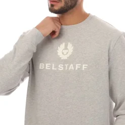 Belstaff Signature Crewneck Sweatshirt in Silver