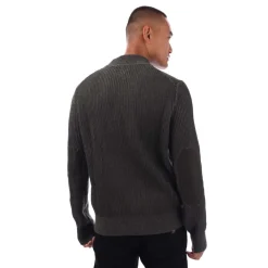 Belstaff Stanley Mock Neck Jumper in Green