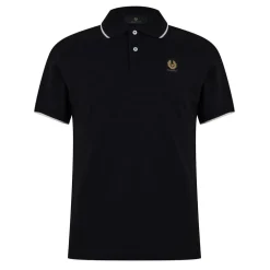 Belstaff Tipped Polo in Black