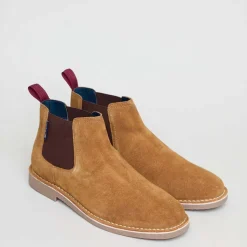 Ben Sherman Garcia Chelsea Boots in Tan