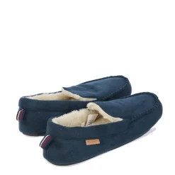 Ben Sherman Mens Casa Cartegena Moccasin Slippers in Navy