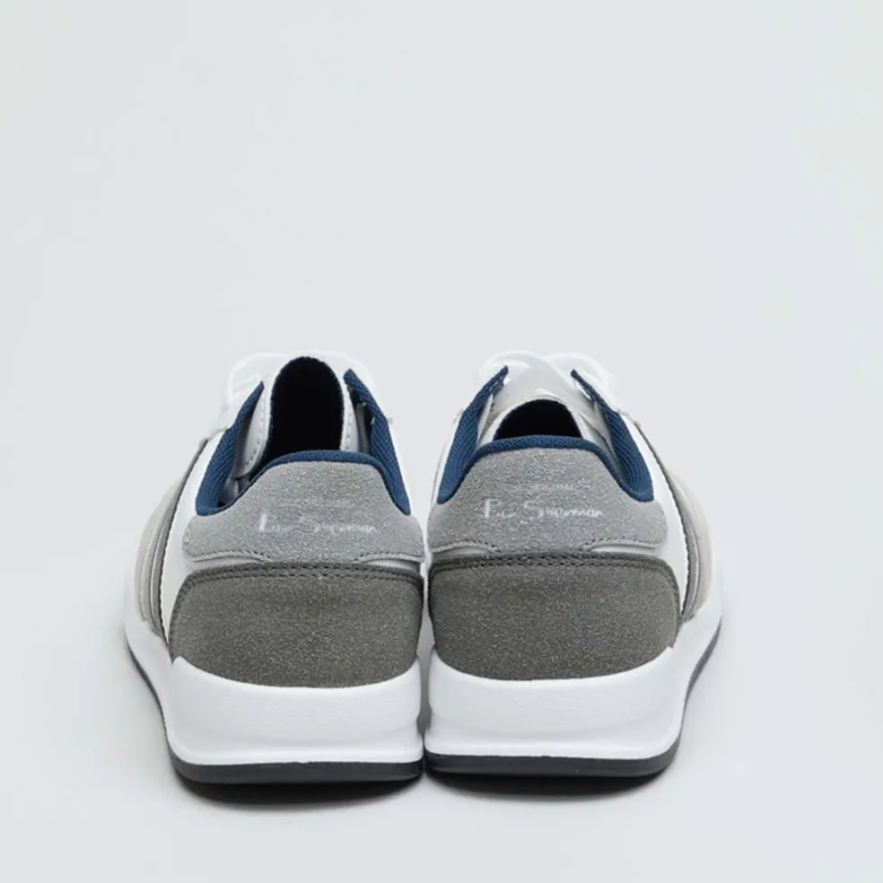 Ben Sherman Sokka Trainers in White Black