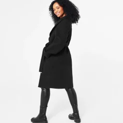 Biba Billie Belted Coat in Black