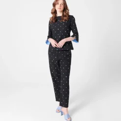 Biba Contour Cuff Shell Blouse in Multi