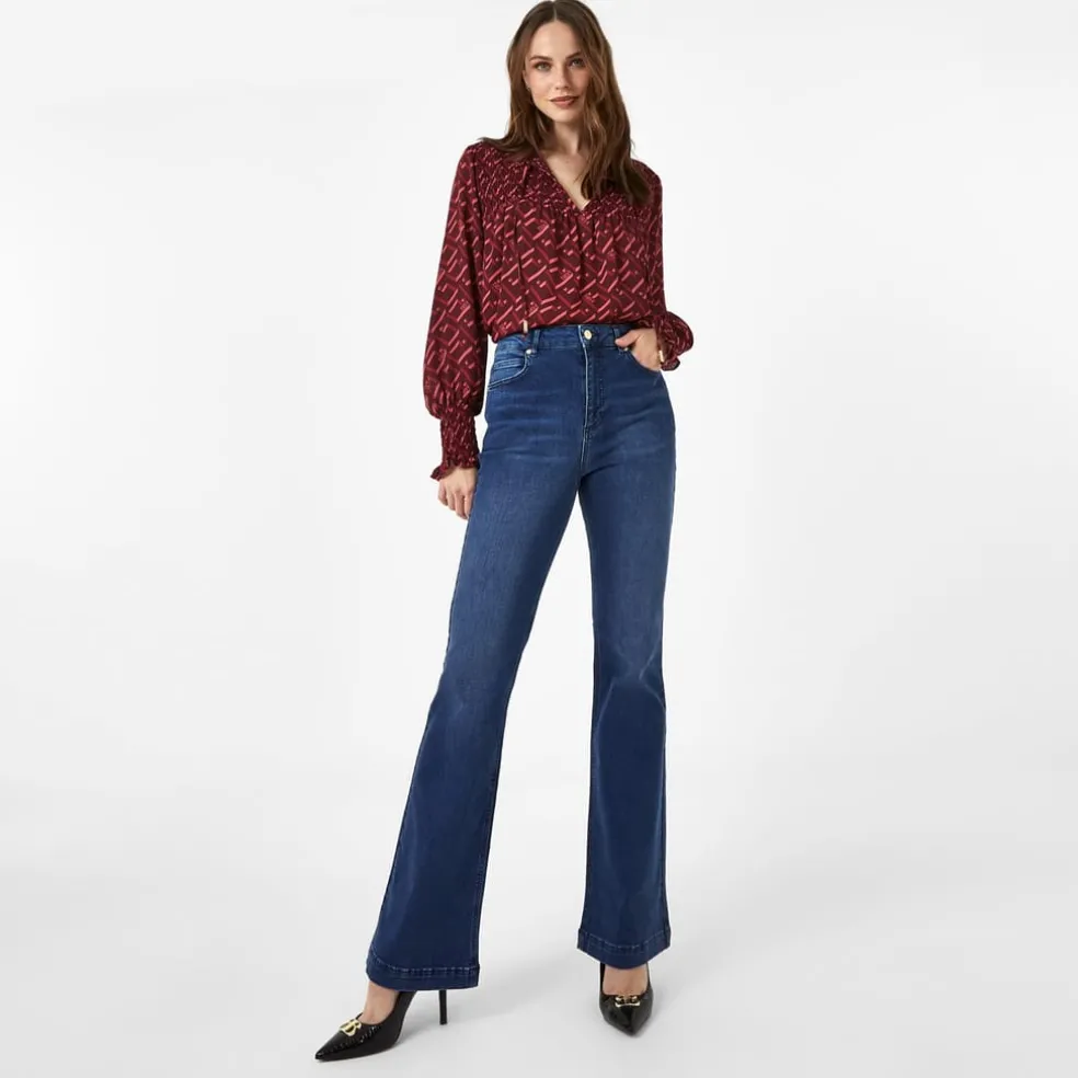 Biba Flare Jeans in Blue