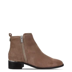 Biba Flat Ankle Boots in Grey