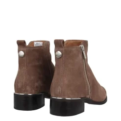 Biba Flat Ankle Boots in Grey