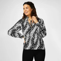 Biba Neck Blouse in Multi