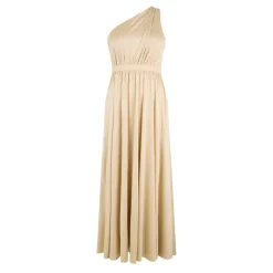 Biba One Shoulder Maxi Dress in Neutral