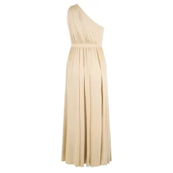 Biba One Shoulder Maxi Dress in Neutral