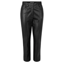 Biba Pu Straight Leg Trouser in Black