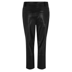 Biba Pu Straight Leg Trouser in Black
