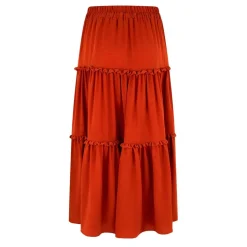 Biba Romantic Skirt in Orange