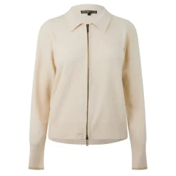 Biba Zip Up Cardigan in White