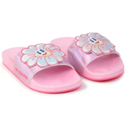 Billieblush Aqua Pool Slides in White