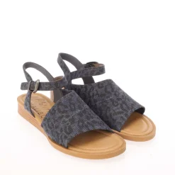 Blowfish Malibu Ardice Leopard Print Sandals in Denim
