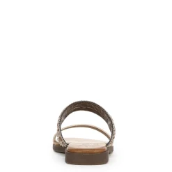 Blowfish Malibu Curtis Embellished Slide Sandals in Tan