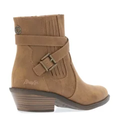 Blowfish Malibu Lyah Buckle Western Boots in Rust