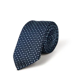 Boss 6 cm Geomatric Pattern Necktie in Blue