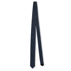 Boss 6 cm Geomatric Pattern Necktie in Blue