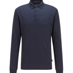 Boss 30 Long Sleeve Polo Shirt in Blue