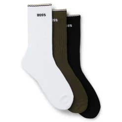 Boss 3 Pack of Logo Socks in Multi colour