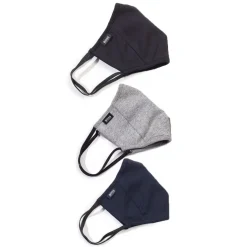 Boss Adults 3 Pack of Face Masks in Grey