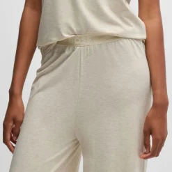 Boss Bea Stretch-Modal Pyjama Bottoms in White