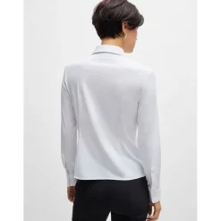 Boss Boanna Extra-Slim-Fit Blouse in White