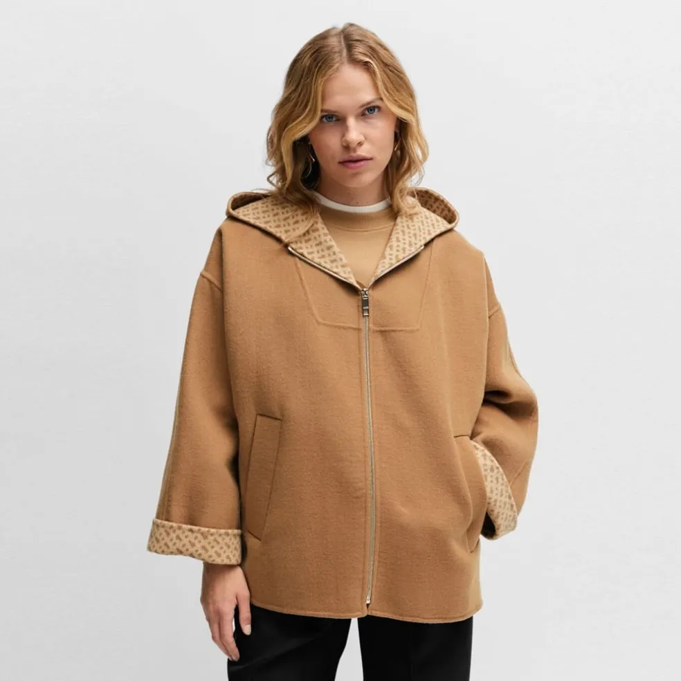 Boss Capes Relaxed Fit Short Jacket in Multi