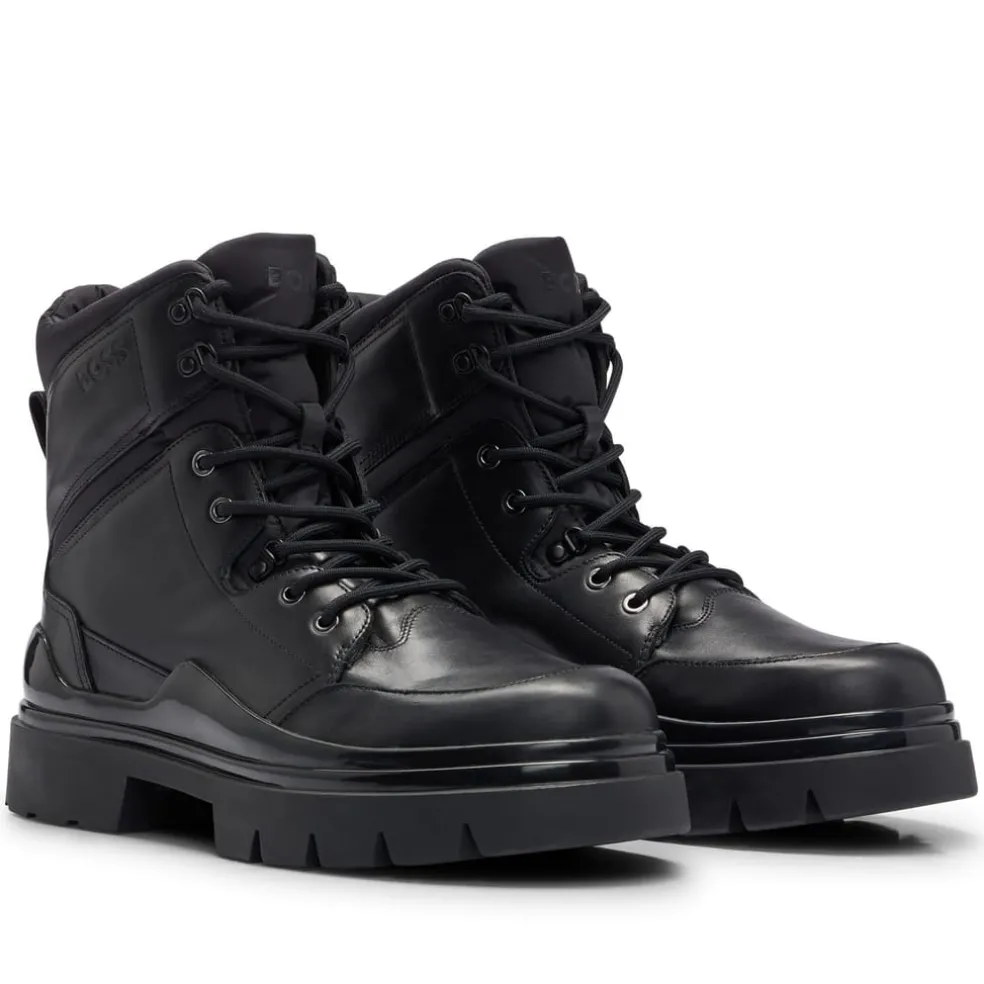Boss Chanan Half Boots in Black