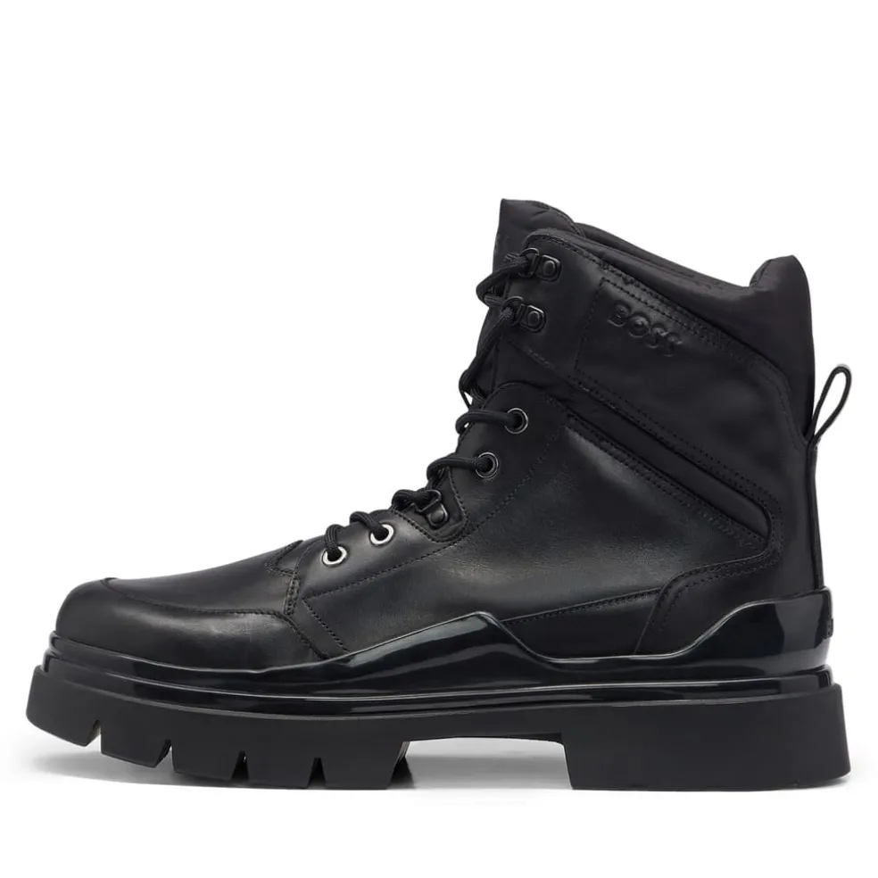 Boss Chanan Half Boots in Black