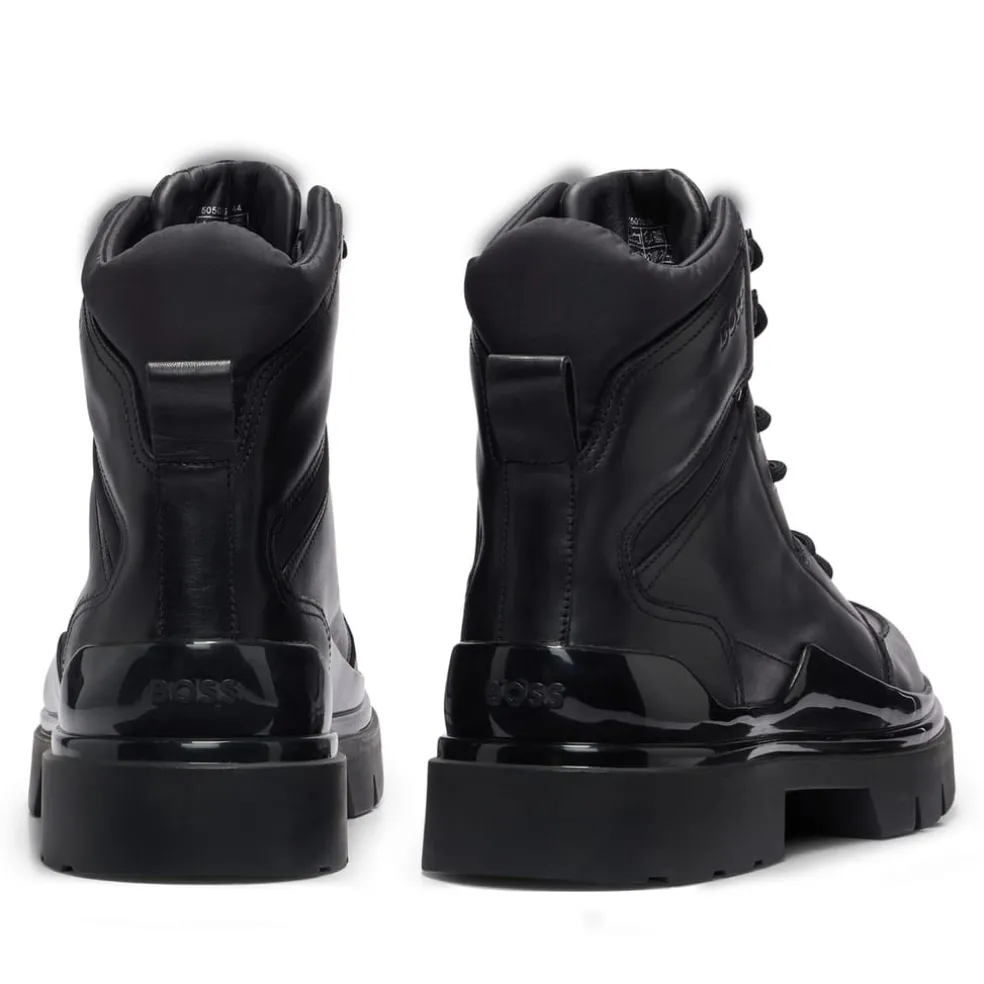 Boss Chanan Half Boots in Black