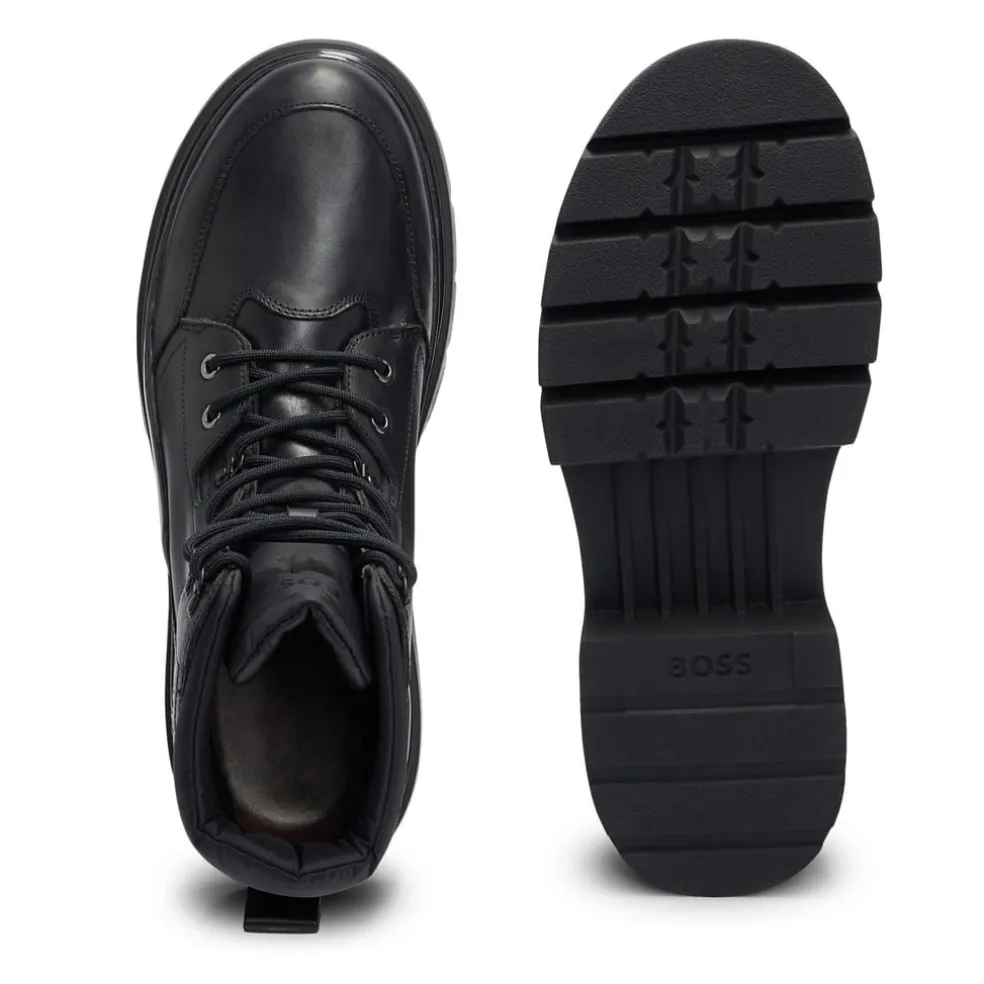 Boss Chanan Half Boots in Black