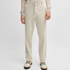 Boss C-Kai-DPL Relaxed-Fit Trousers in White