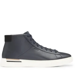 Boss Clint High-Top Trainers in Dark Blue