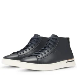 Boss Clint High-Top Trainers in Dark Blue