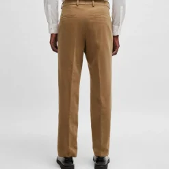 Boss C-Peter Relaxed-Fit Trousers in Beige