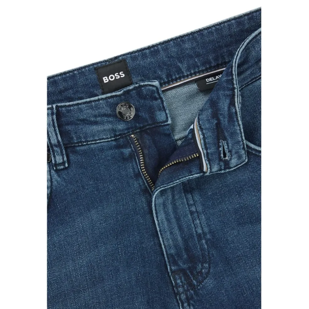 Boss Delaware Five Pocket Slim Jeans in Blue