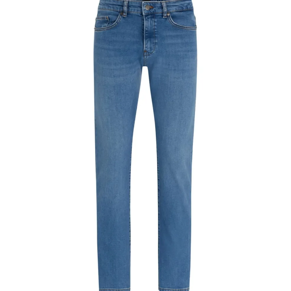 Boss Delaware3-1 Slim-Fit Jeans in Turquoise