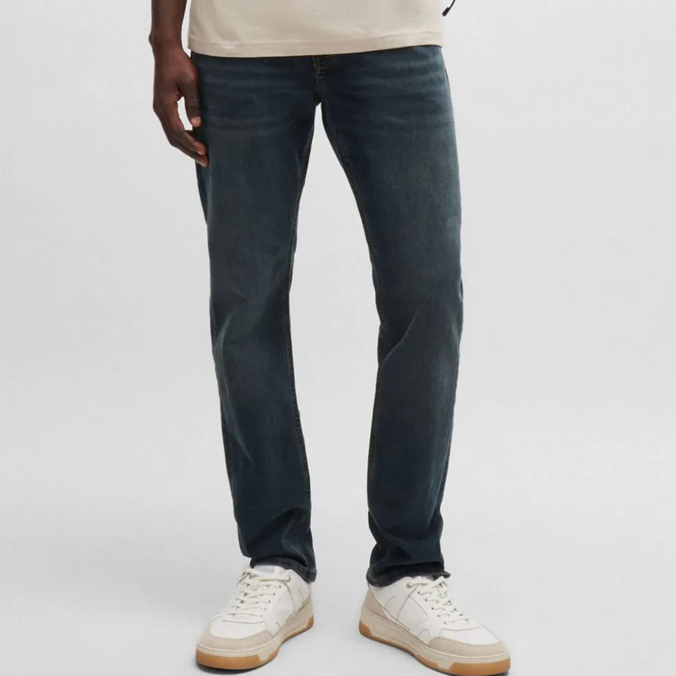 Boss Delaware Slim-Fit Jeans in Dark Blue